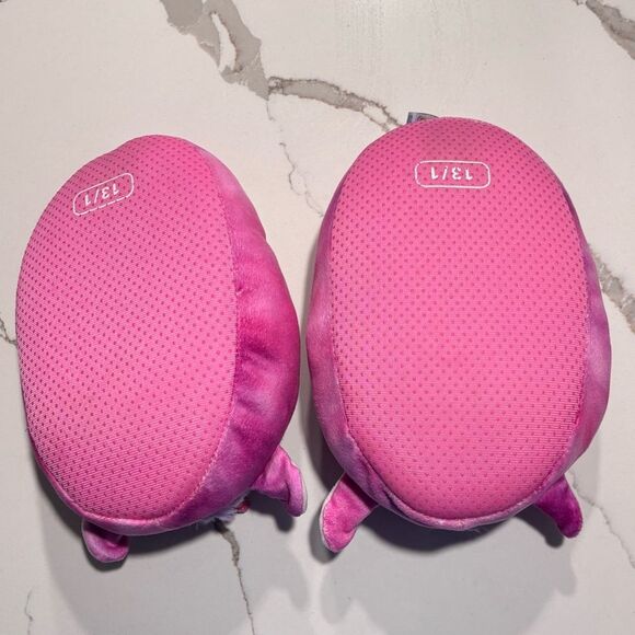 Squishmallows | Girls Plush Slippers Unicorn Pink Purple Tie dye Size 13/1 - Picture 6 of 8